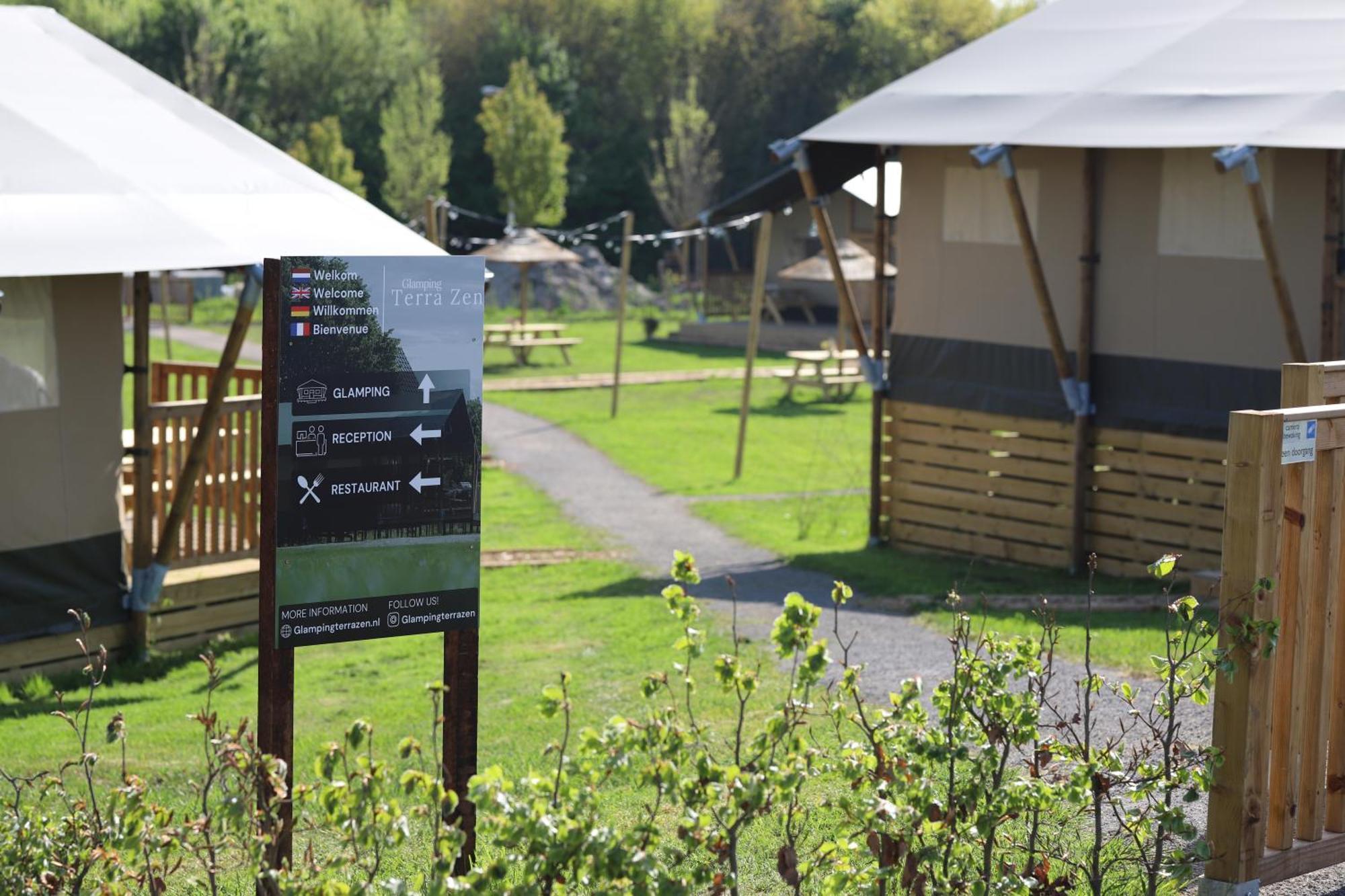 Safaritent Wood Xl Met Tuinzicht * Nieuwe Wetering